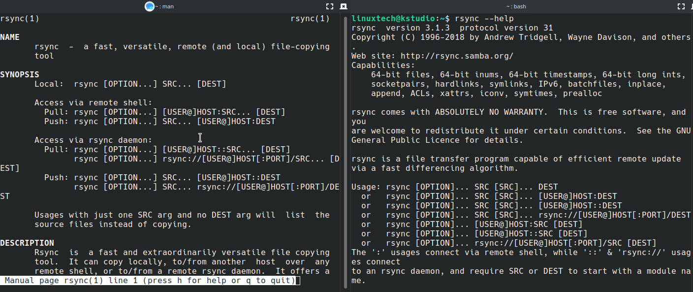 Debian rsync backup восстановление