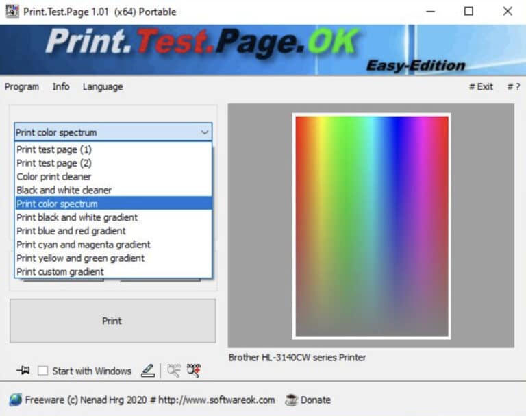 instaling Print.Test.Page.OK 3.02