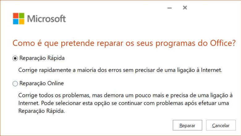 Como Reparar O Microsoft Office