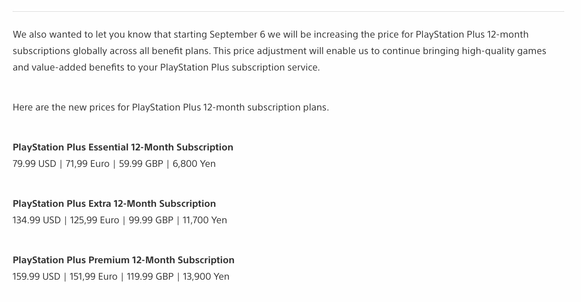 Preço do PlayStation Plus aumenta e assinatura Premium custará 151