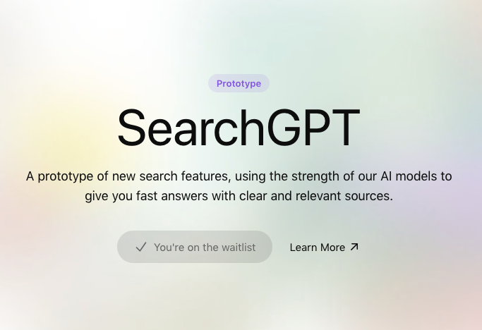 ©OpenAI | SearchGPT Waitlist