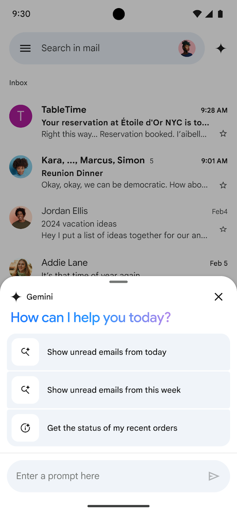 ©Google | Gemini Gmail Android