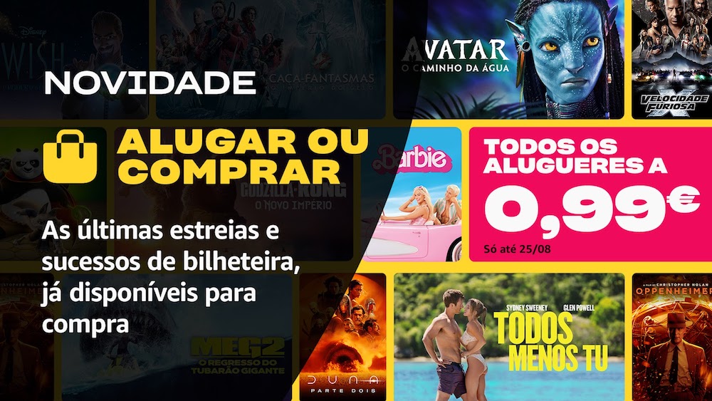 Amazon Prime transforma-se em clube de vídeo e passa a dar opção de aluguer ou compra de filmes