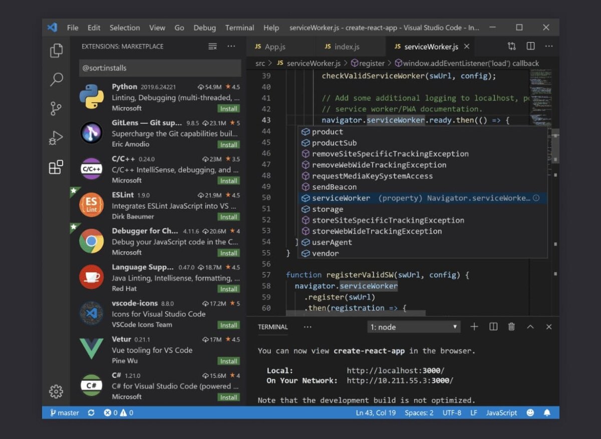 Visual Studio Code - Imagem Microsoft